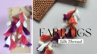 DIY Glam: Create Stunning Silk Thread Tassel Earrings at Home | Step-by-Step Jewelry Tutorial!