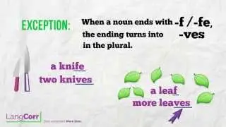 Nouns 4: -fe to -ves