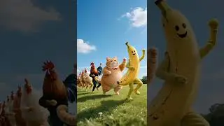 Chicken Banana Song. #chickenbanana #trending #best #funny #cat #cartoonchannel #spiderman