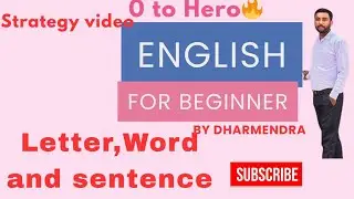 Definition of letter, word and sentence 