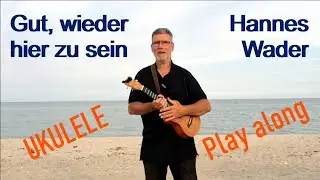 Gut, wieder hier zu sein | Tutorial und Play along | Ukulele | Folk-Picking