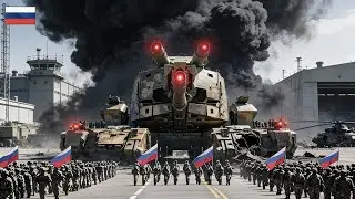 Shocking the world! Russia's deadliest giant tank brutally destroys a Ukrainian military base.