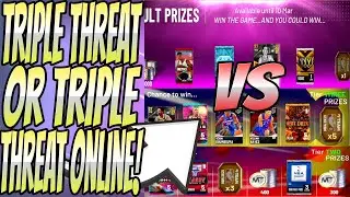 TRIPLE THREAT OFFLINE VS TRIPLE THREAT ONLINE FULL BREAKDOWN! WHICH ONE TO GRIND? | NBA 2K21 MYTEAM