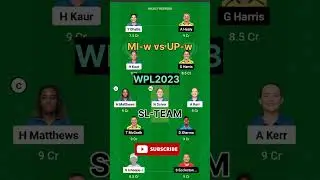MI-w vs UP-w Dream11 Team |  MI-w vs UP-w Dream11 Prediction #MI-wvsUP-w #WPL2023 #Shorts