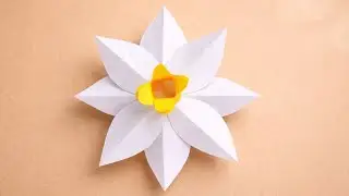 𝗛𝗼𝘄 𝘁𝗼 𝗠𝗮𝗸𝗲 𝗮 𝗦𝗶𝗺𝗽𝗹𝗲 & 𝗕𝗲𝗮𝘂𝘁𝗶𝗳𝘂𝗹 𝗣𝗮𝗽𝗲𝗿 𝗙𝗹𝗼𝘄𝗲𝗿 🌼 | 𝗘𝗮𝘀𝘆 𝗣𝗮𝗽𝗲𝗿 𝗖𝗿𝗮𝗳𝘁