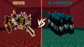 IGNIS VS 5 WARDEN. MINECRAFT BATTLE