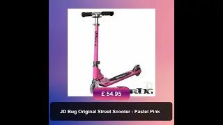JD Bug Original Street Scooter - Pastel Pink