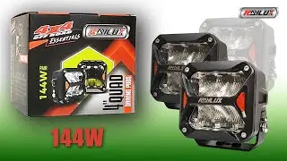 #Raylux 4 Inch Quad Driving Pods, Off Road | 100% #waterproof | 144W Pair, Ava. in 5700K & 3OOOK