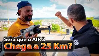 Será que o AIR 3 alcança 25 Km de distância? A intenção é seguir reto até perder sinal.