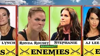 WWE Female Superstars And Their Real Life Enemies 