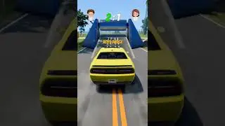 Boys vs Girls Cars Brake Test | 👑 Beamng Drive #beamng #4k #shorts