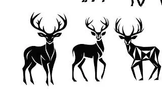 Deer SVG Mascot Cut File Cricut Clipart Silhouette Png