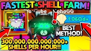 🐚INSANE SHELL FARM!! *300T+* SHELLS PER HOUR!! - Mining Simulator 2 (Roblox)