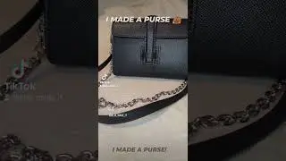 I made a purse using a purse from Pop sewing!!! #pursemaking #purse #sewing #handstitched #diycrafts