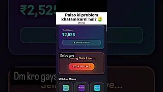 💰Data seller app #earnmoney #onlineplatform #realmoneyearningapps