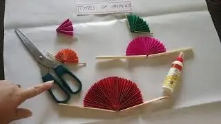 Types and measures of angle : Activity guide for teachers for interesting  concepts by paper folding