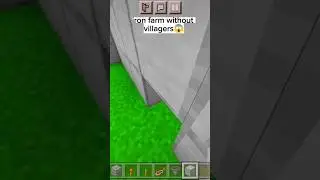 iron farm without villagers #minecraftshorts #trending #viral #minecraft #minecrafthack #shorts