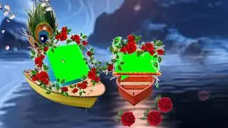 Green screen background flower animation effects wedding video (49) Shaadi video frame tech vfx
