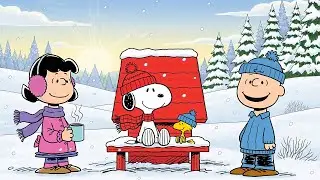 Peaceful Winter with Snoopy, Charlie Brown & Lucy ❄️🎶 Soft Lofi Beats for Study, Chill & Comfort
