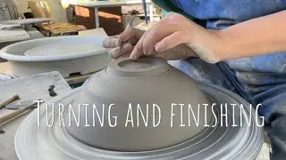 Turning and finishing a bowl