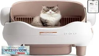 Self Cleaning Open Top automatic Cat Litter Box with APP Control Odor Free Waste