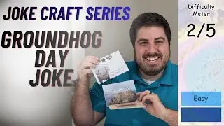 Groundhog Day Joke Card & Envelope | Pop-Up Paper Craft with 3 Sheets
