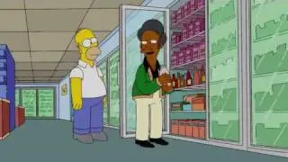 The Simpson's - Homer chews the expired Milk 