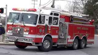 Woodlyn Fire Company Squrt 67 & Garden City Fire Company Ladder 65 Responding