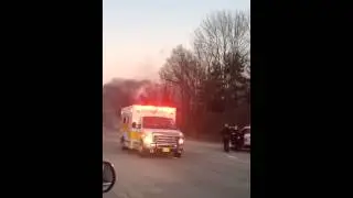 Burning car 