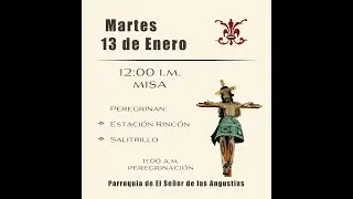 PEREGRINACION MAÑANA 13/01/2026 FERIA NACIONAL RINCON DE ROMOS AGS MX