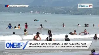 Mga beachgoer, nagtampisaw sa dagat sa San Fabian, Pangasinan | One North Central Luzon