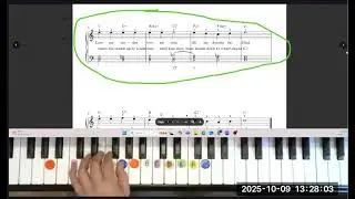 Song #14 Love Me Tender 2 hands, LH block chords, option chromatic line