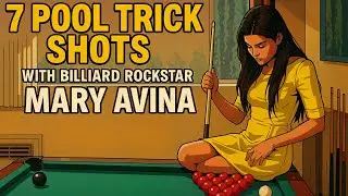 7 Pool Trick Shots with Pro Billiards Player Mary Avina [HD]