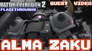 Видео гостя Gundam Battle Operation 2: MS-06G (AS) High Mobility Zaku Ground Alma Stirner Type