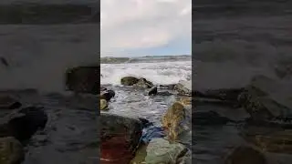 Чёрное море штормит  #sea #storm #море #щторм #волны #черноеморе #epic #short #nature