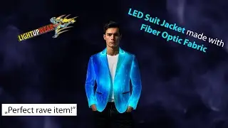 Fiber Optic LED Light Up Suit Jacket Light Up Wear