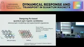 Designing Ru-based quantum spin liquid candidates... ▸ Roser Valenti (Goethe-Universit&auml;t Frankfurt)