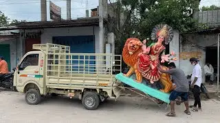 Hyderabad Durga murti aagman 2021 | Navratri 2021 | Durga mata Aagman | Durga idol transporting 2021