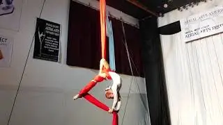 7th West Coast Aerial Arts Festival - 1st Tissu/Silks Amateur (7 &ndash; 10 yrs)