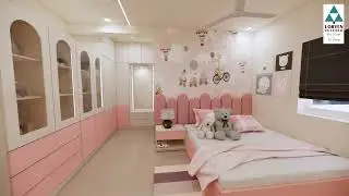 ✨ 3D Interior Presentation for 3BHK at My Home Raka Flat No.4 | Lorven Interio Hyderabad ✨