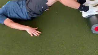 Foam Roller Hamstring Walkouts