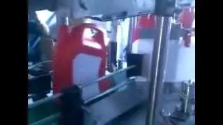 Double side labeler machine, Front and Back labeler machine for Lubricant jar