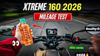 Hero Xtreme 160R 4V Mileage Test 😱 Cruise Control ON | Real Riding #mileagetest #n160 #xtreme160r4v