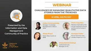 Webinar - Challenges of managing qualitative data: Stories from the trenches