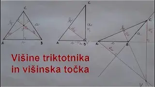 Višine trikotnika in višinska točka