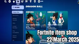 🚨 Fortnite Item Shop Update: March 22, 2025 (21 March 2025 for USA)! Dragon Ball & Rabbit Raider 🐉