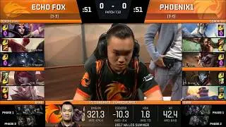 FOX vs P1 Highlights | NA LCS Summer 2017 | Echo Fox vs Phoenix1