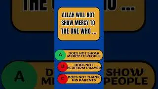 Complete the Hadith &mdash; Islamic Quiz #Part2