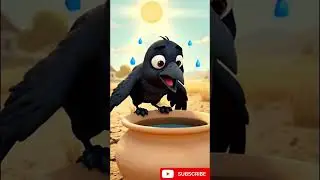 Pyasa Kau 🐦💧 | Moral Story for Kids in Hindi | Thirsty Crow  #animatedmoralstories #cartoon