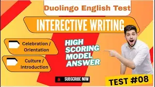 Interactive Writing #08 | Duolingo English Test Practice 2025
